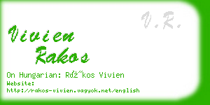 vivien rakos business card